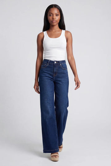 Violet High Rise Wide Leg Jeans