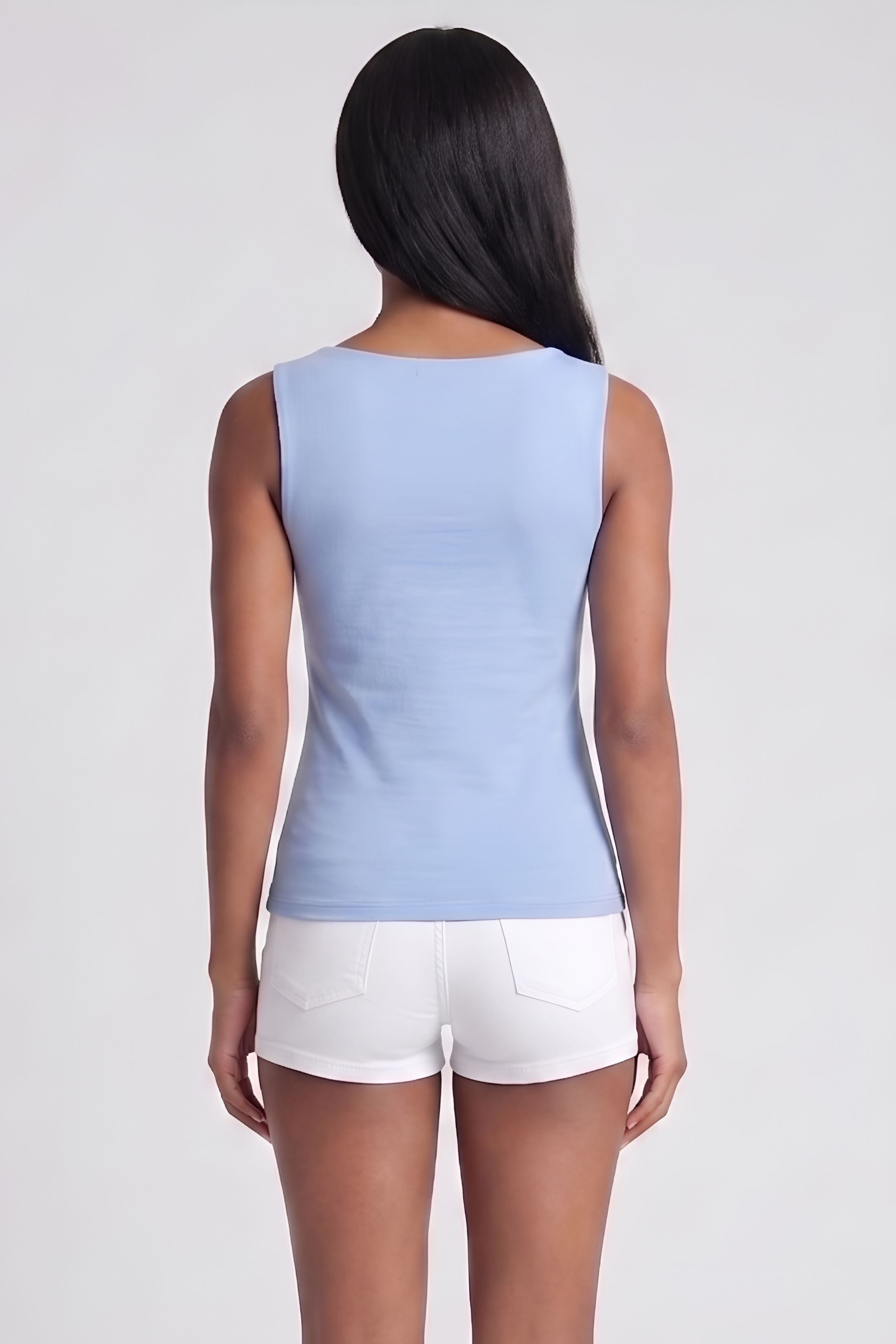 Kira Square Neck Fitted Tank