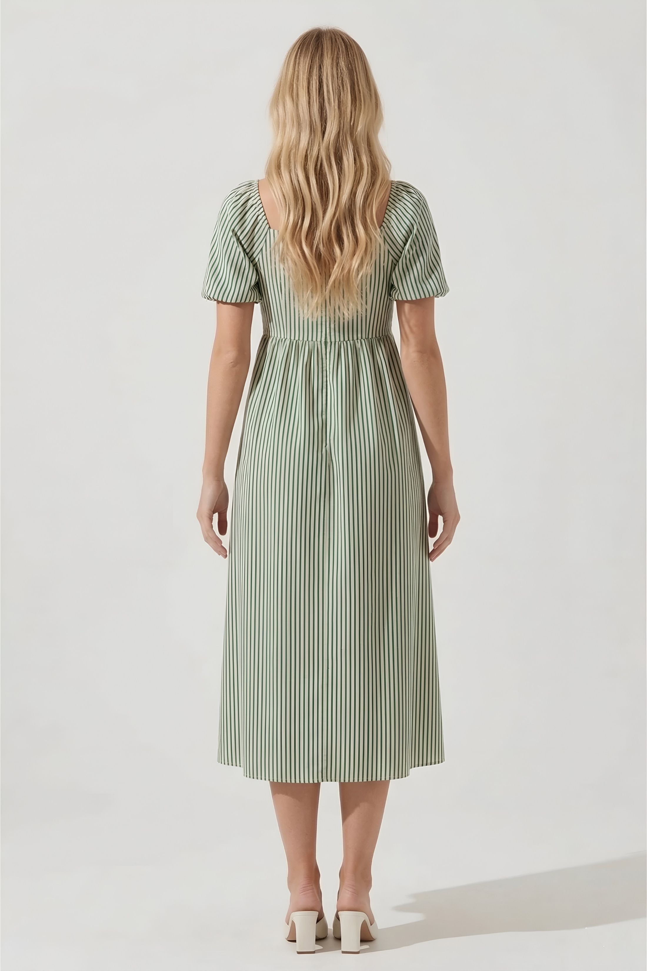 Arnold Smocked Stripe Midi Dress