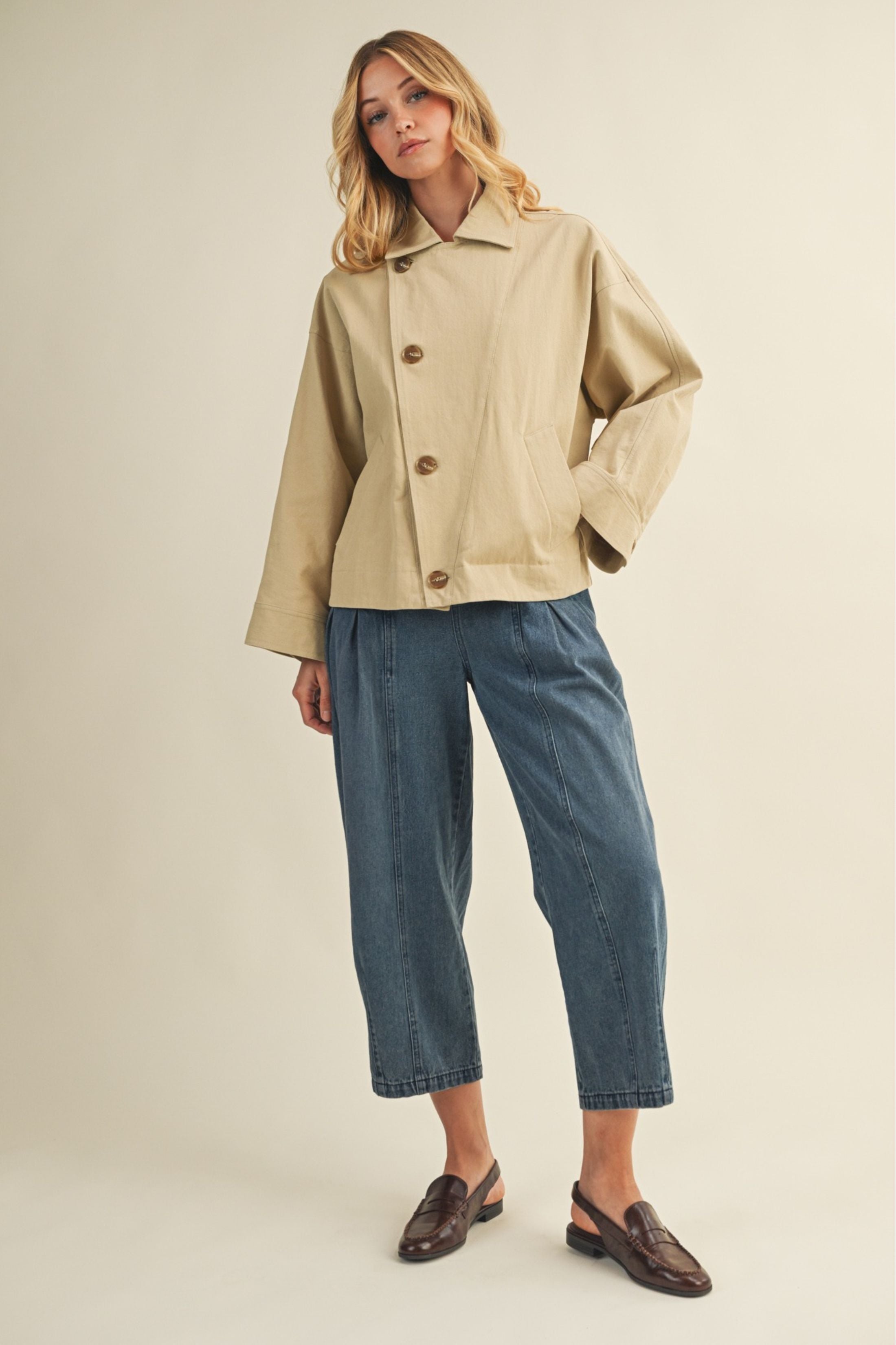 Kristine Button Closure Jacket