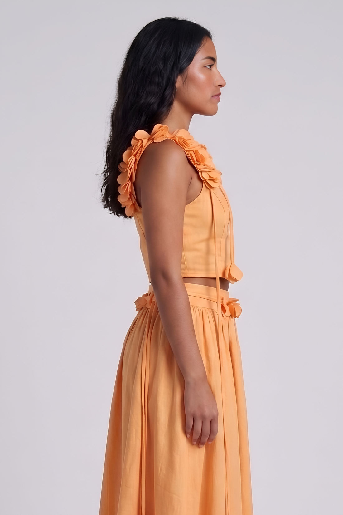 Caren Flower Detail Sleeveless Top