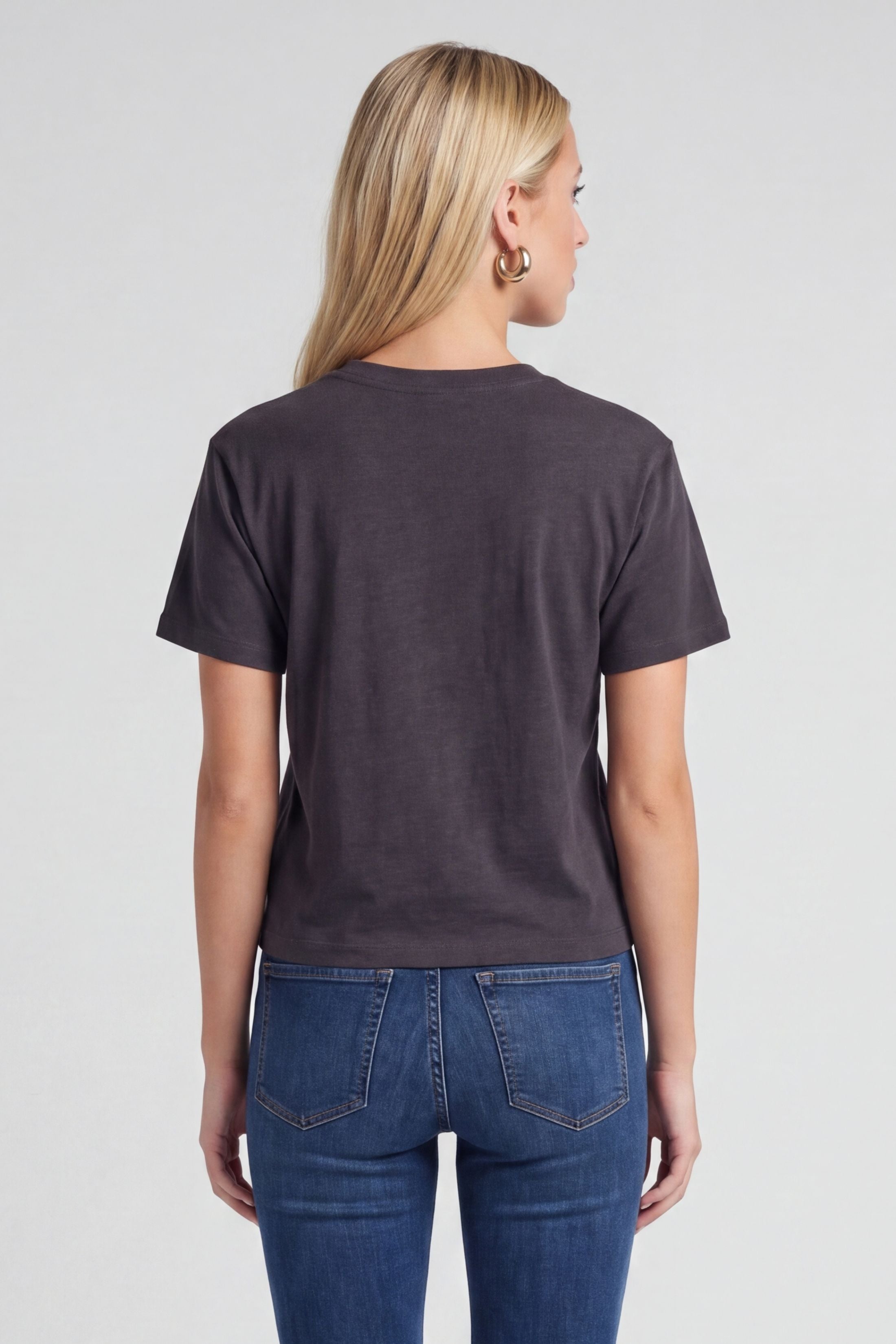 Haley Cotton Crew Neck Short Sleeve T-shirt