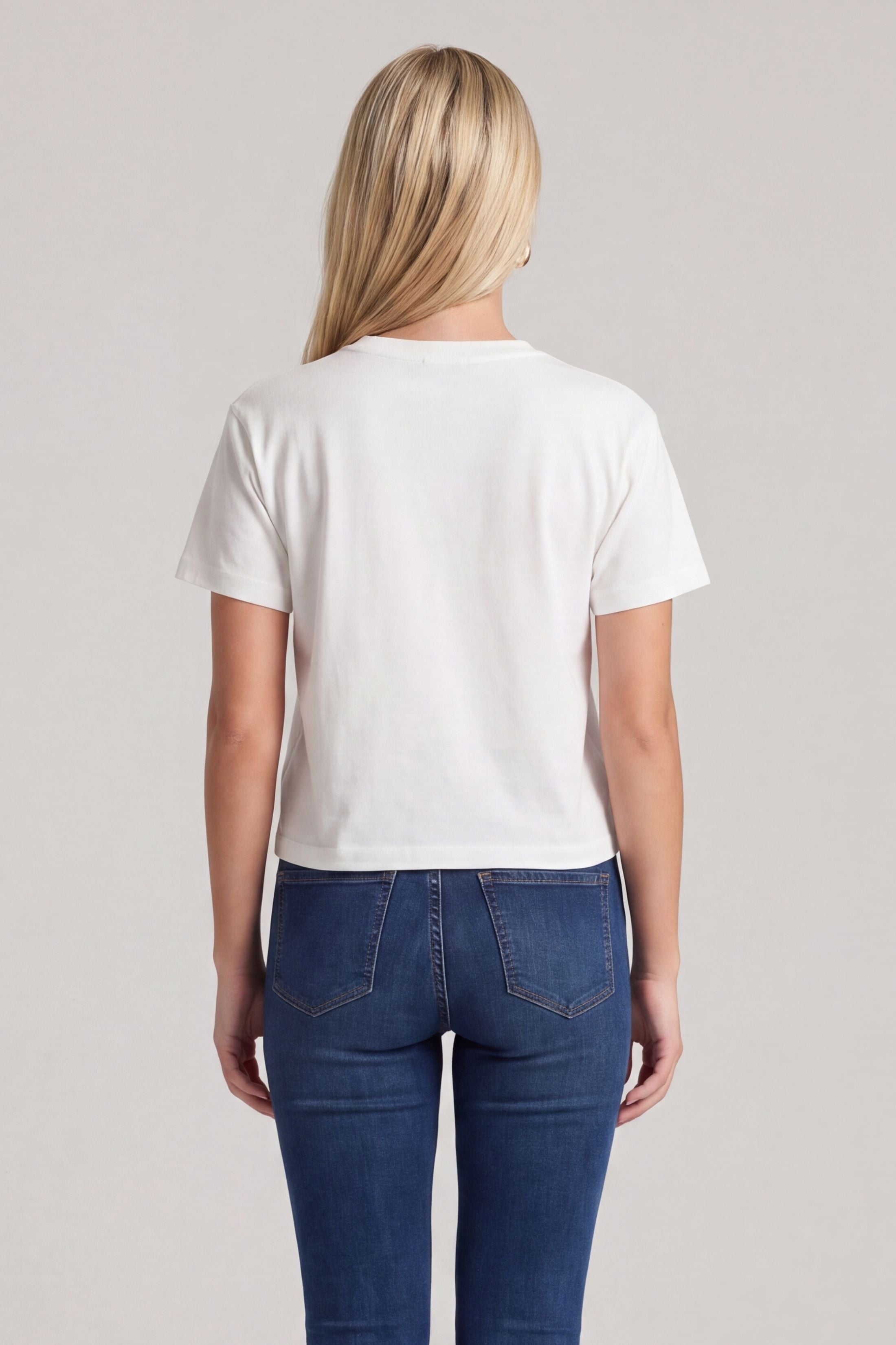 Haley Cotton Crew Neck Short Sleeve T-shirt