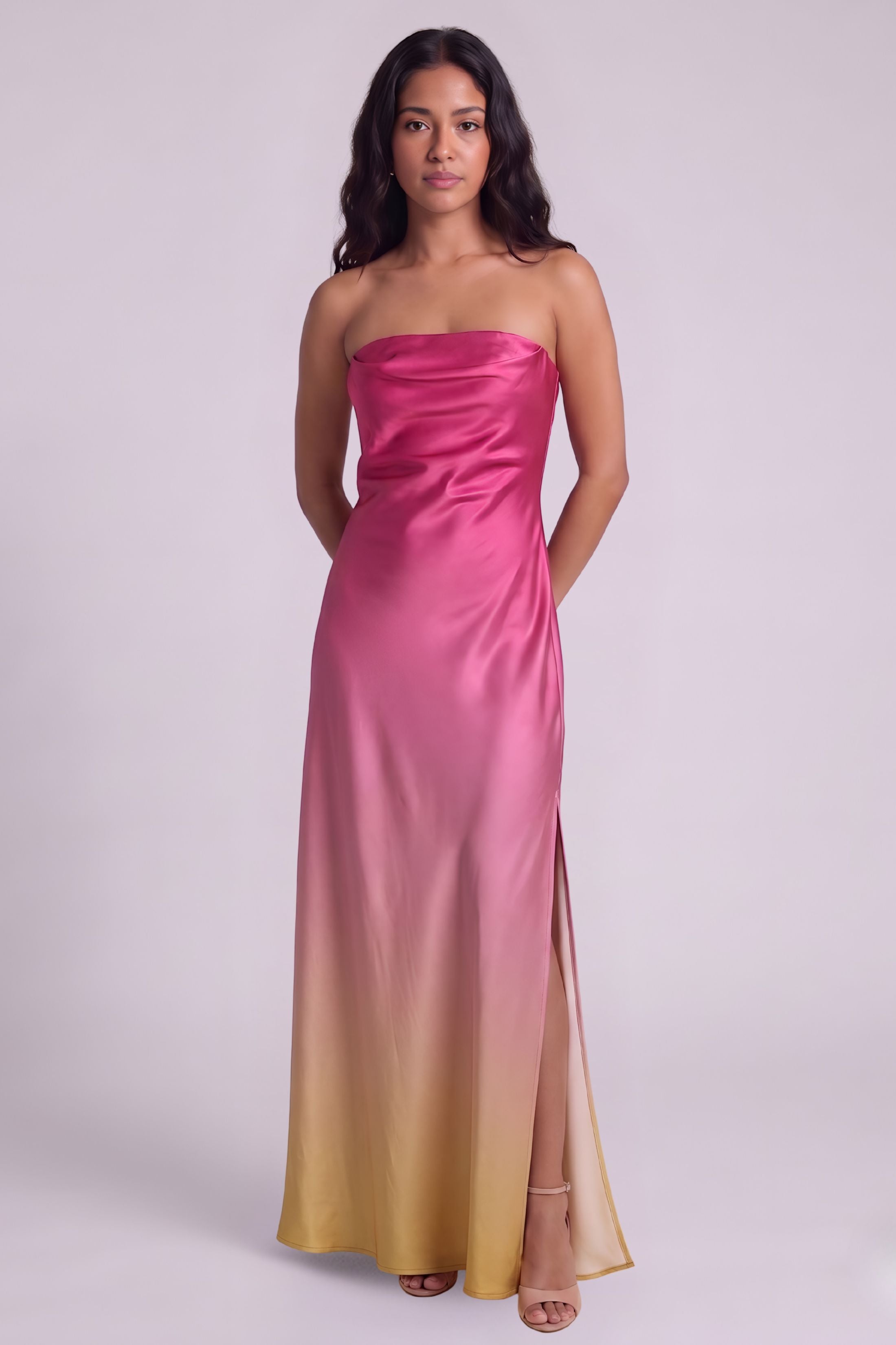 Cally Satin Maxi Dress