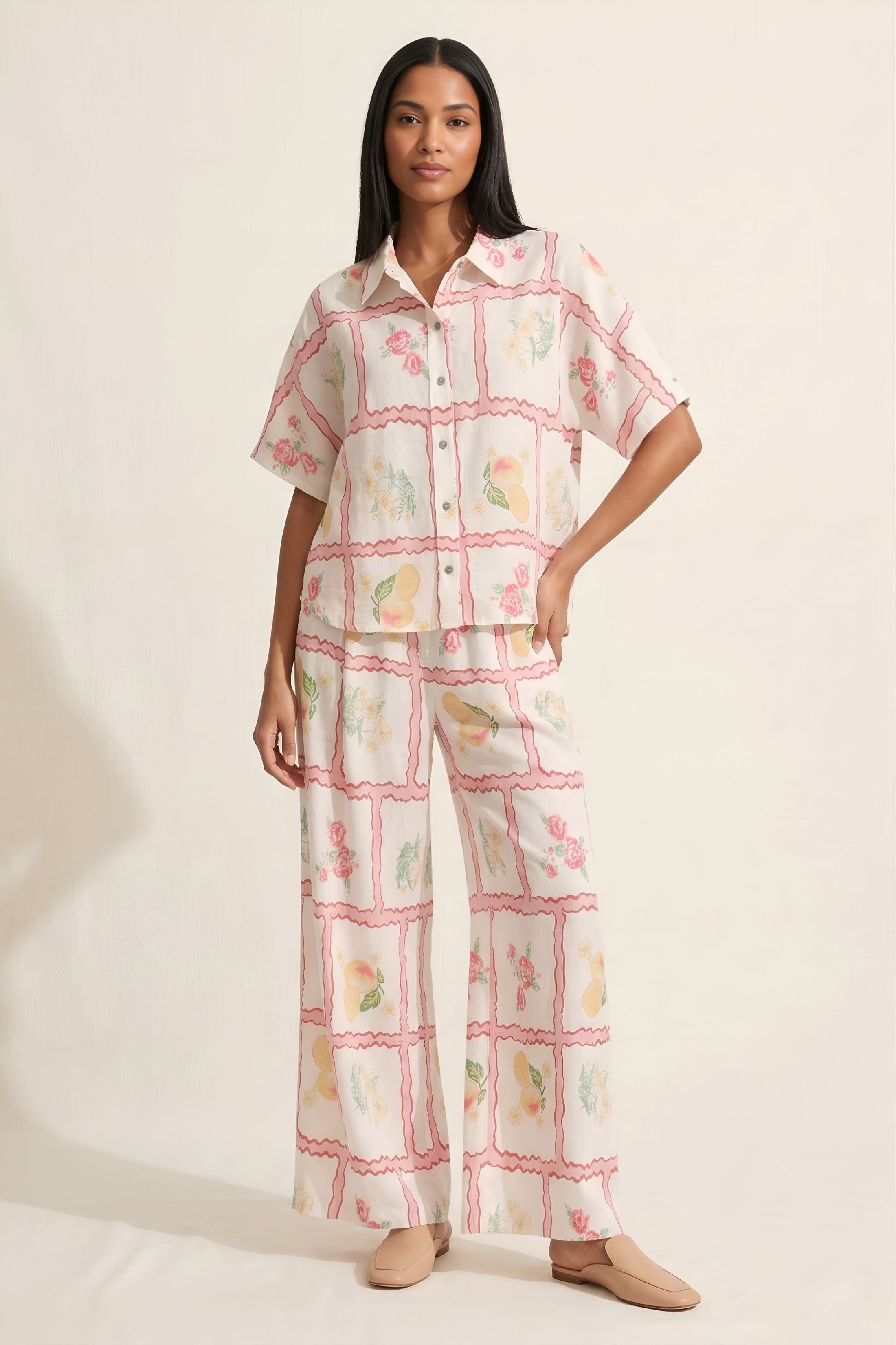 Collins Patterned Short Sleeve