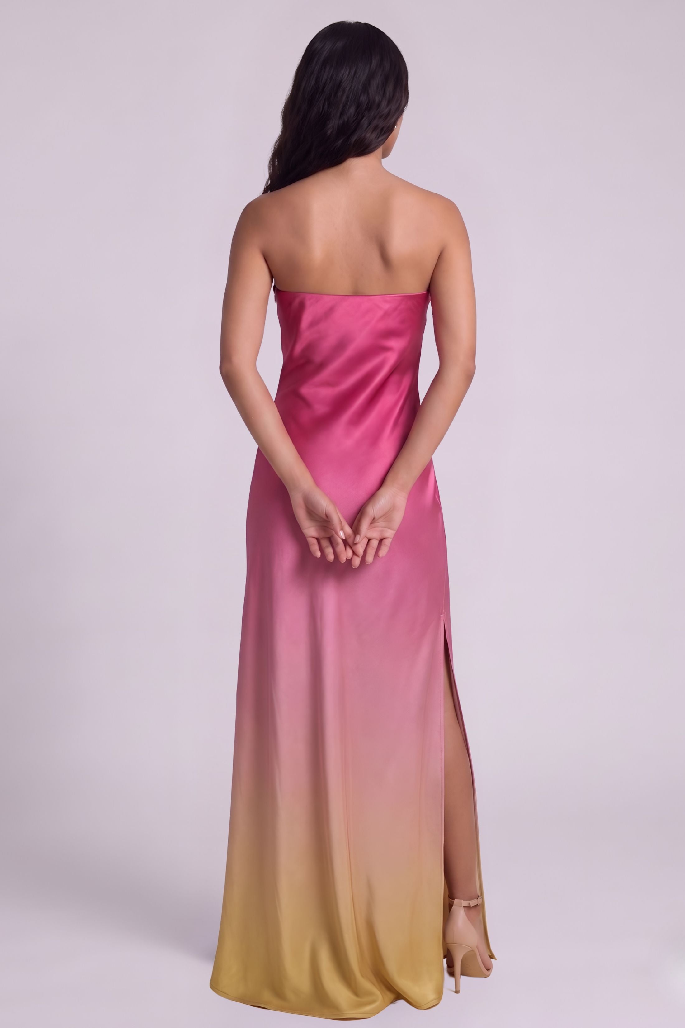 Cally Satin Maxi Dress