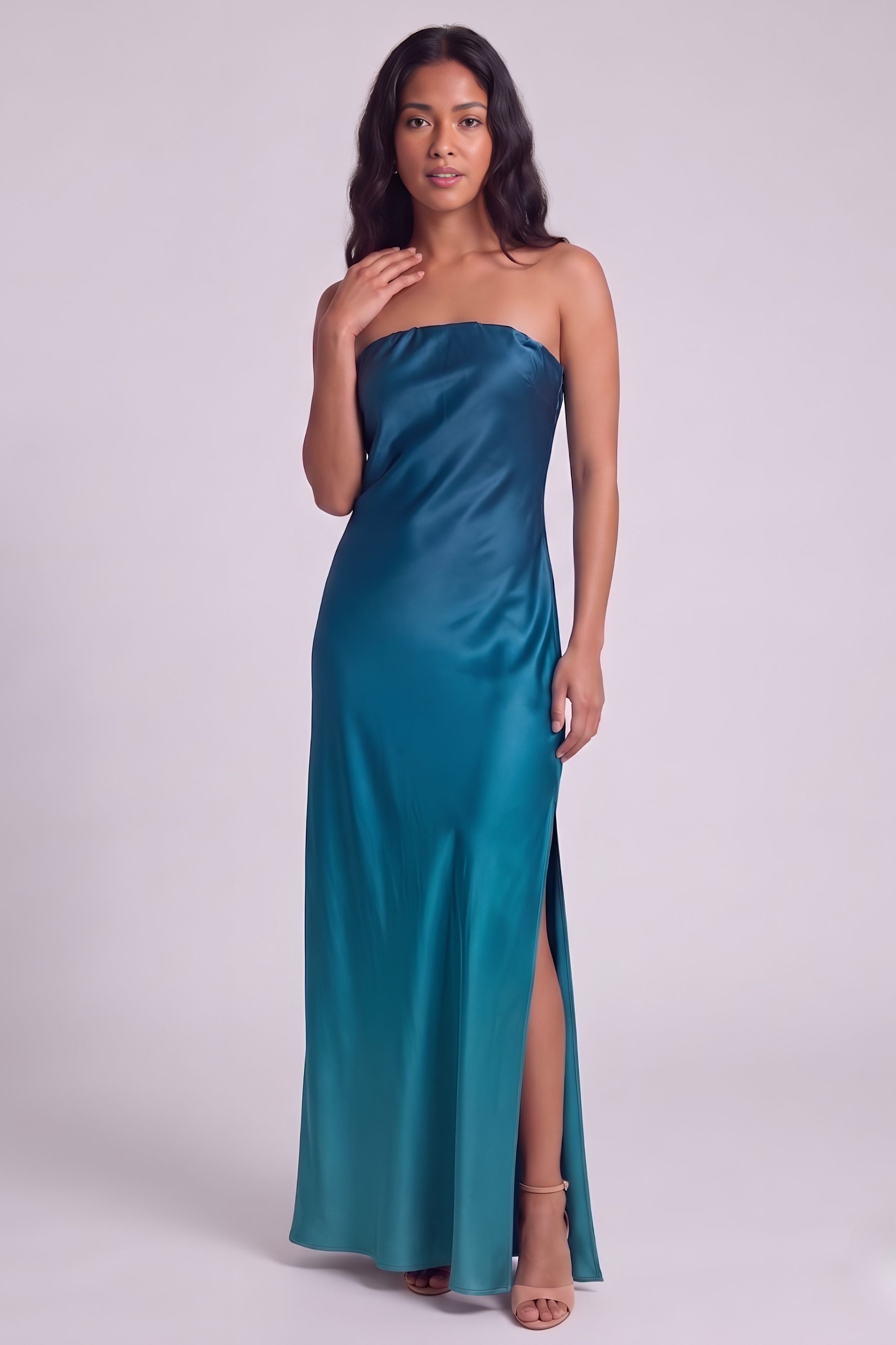 Cally Satin Maxi Dress