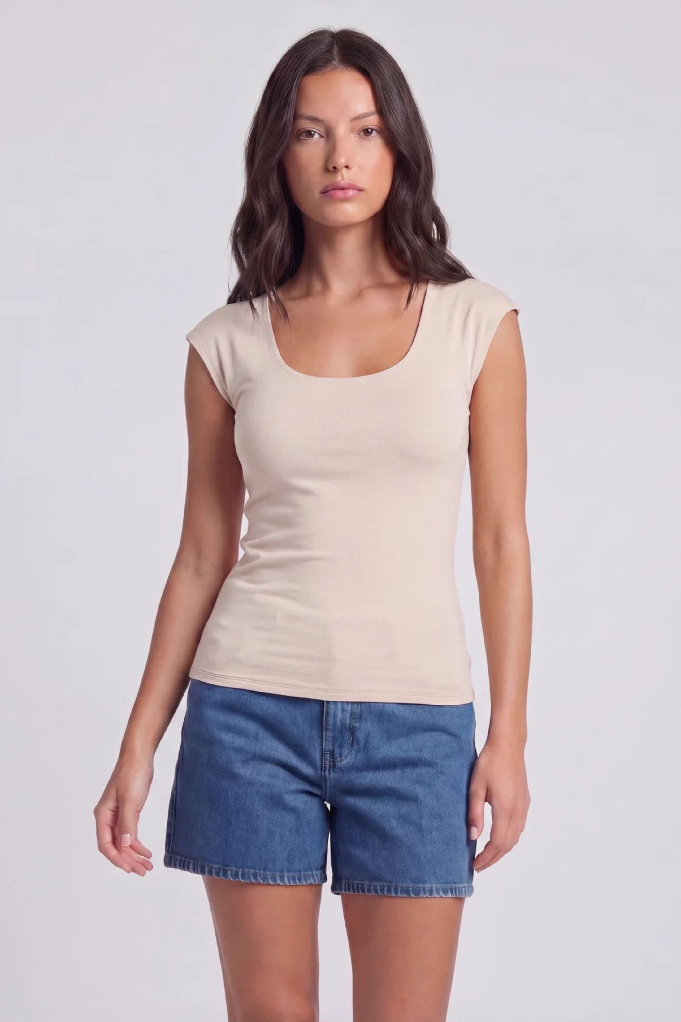Dani Double Layered Sleeveless Top