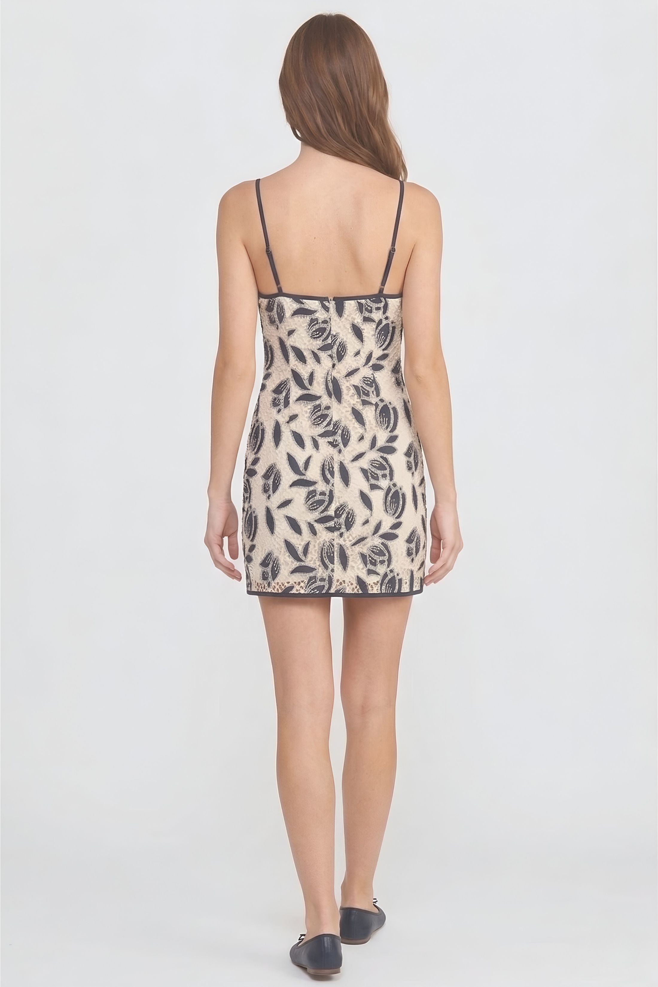 Sarah Floral Lace Crochet Mini Dress