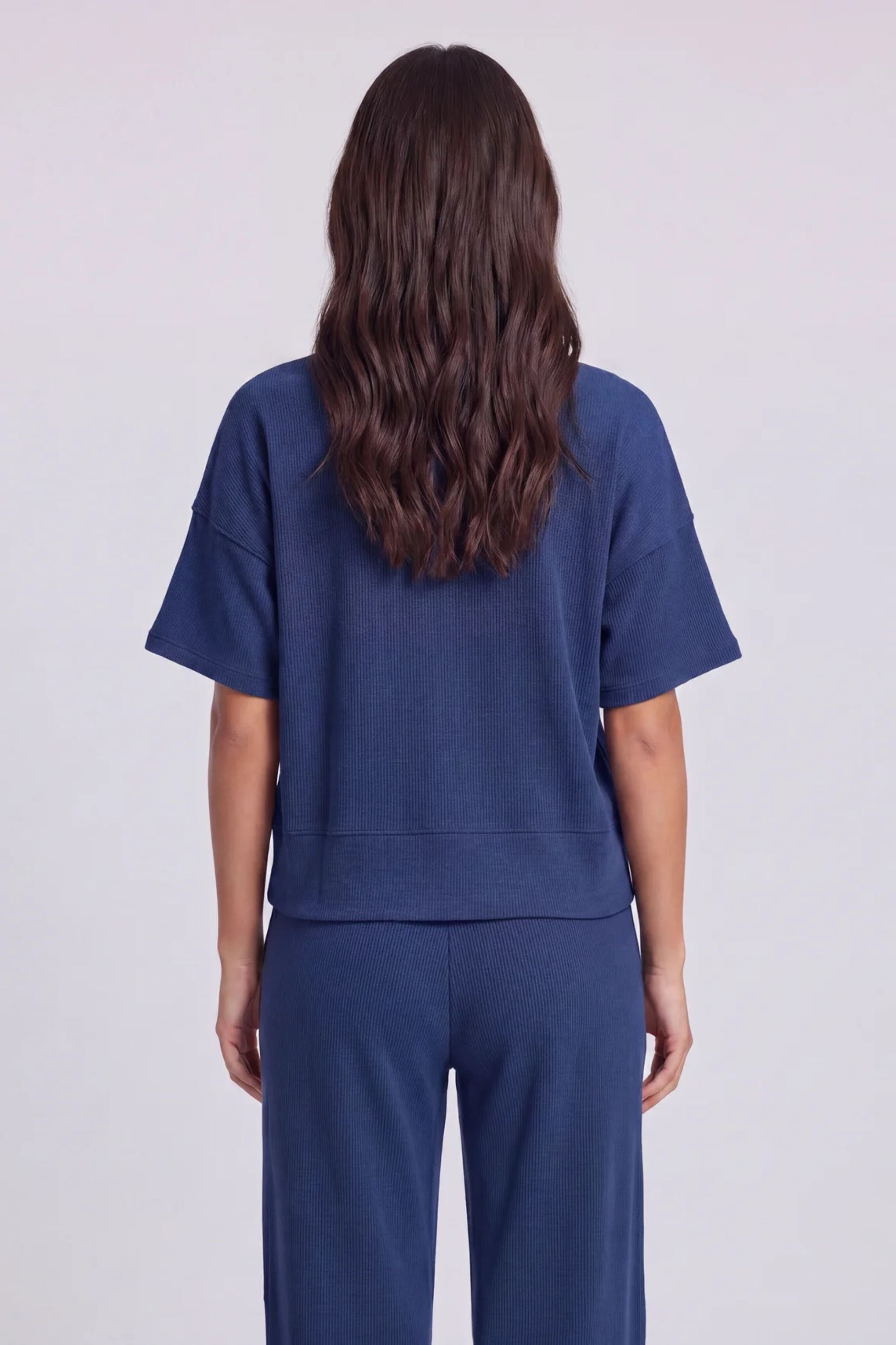 Izzy Ribbed Round Neck Tee