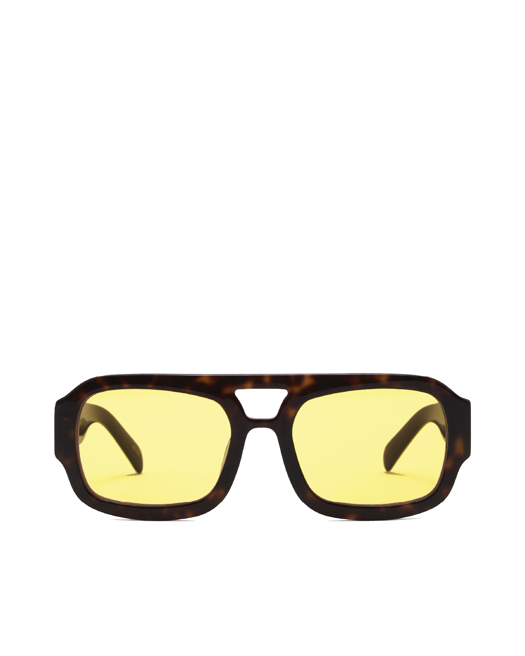 THE SUKI - DARK HAVANA TORT-YELLOW