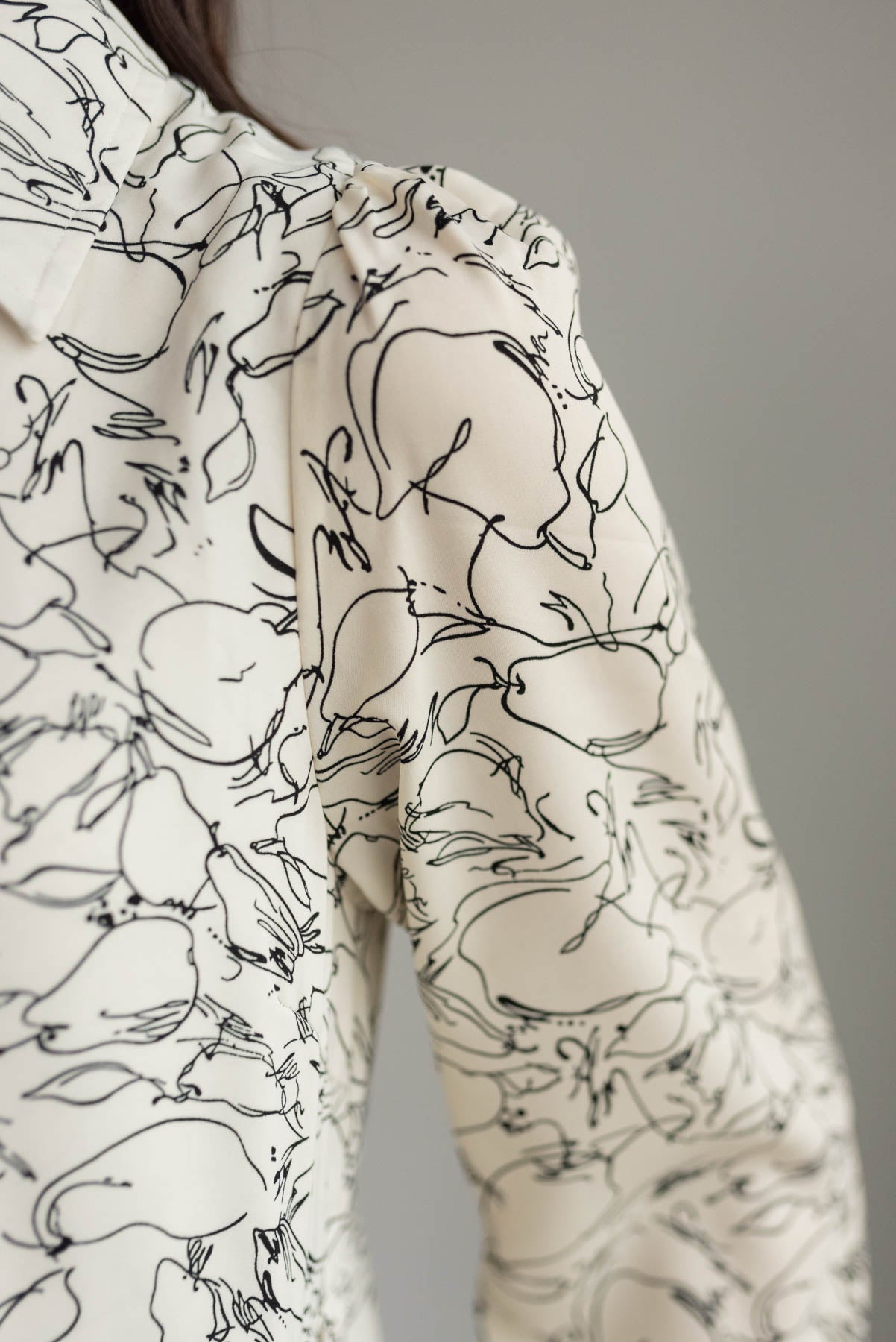 Tris White Floral Pattern Dress