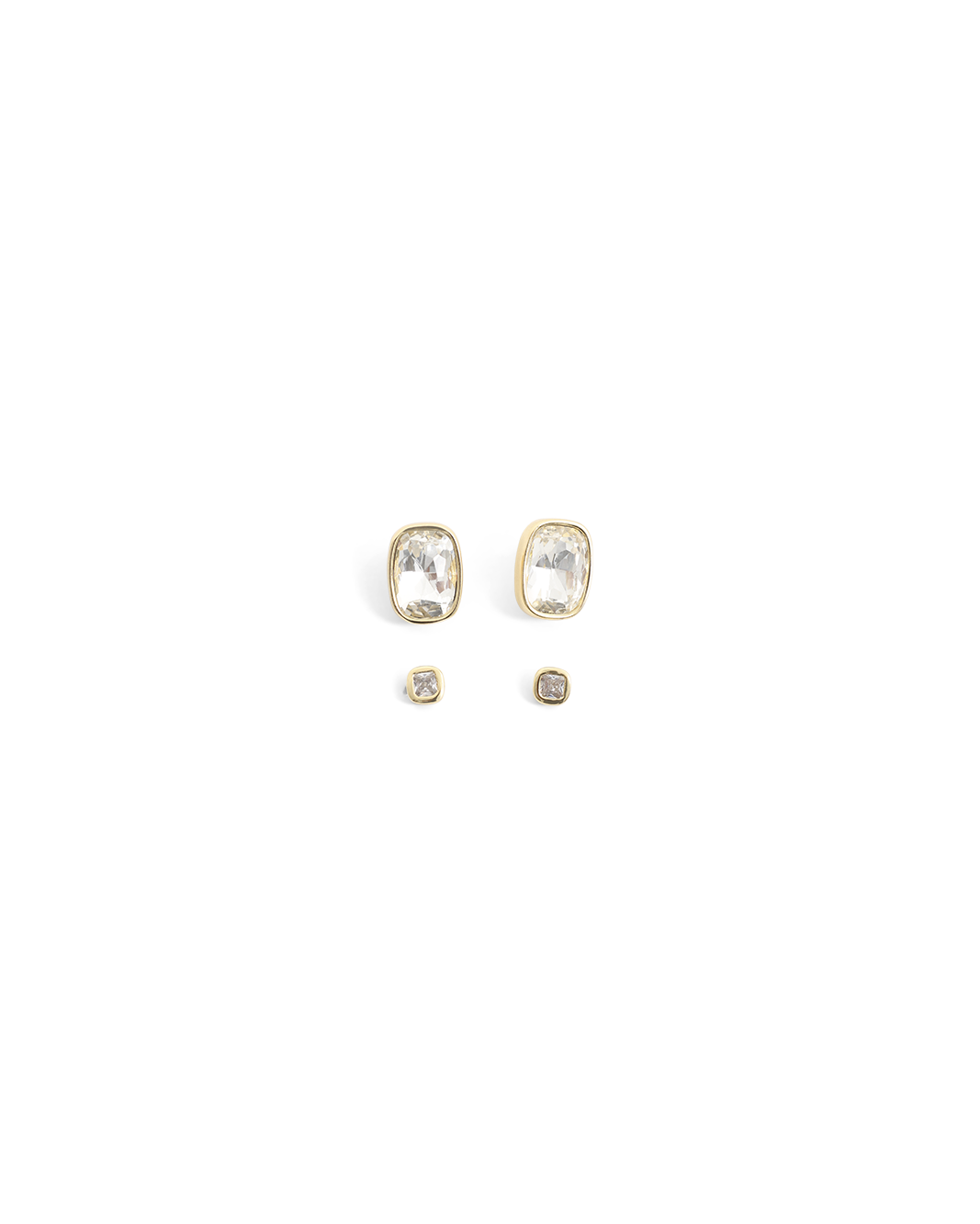 ZIA EARRING PACK - GOLD PLATED 18K-DIAMANTE