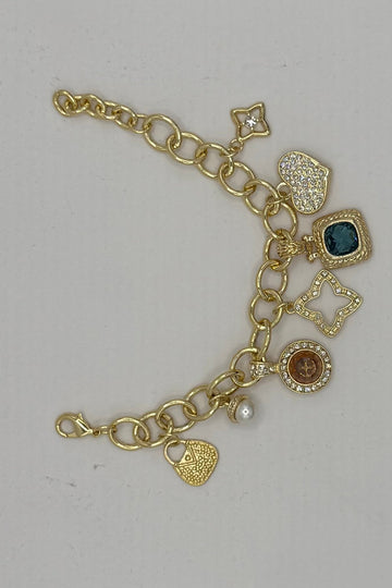 Portofino CZ Charm Bracelet