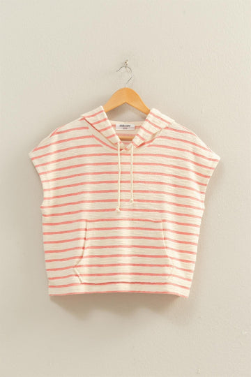 Coast Stripe Hoodie Top