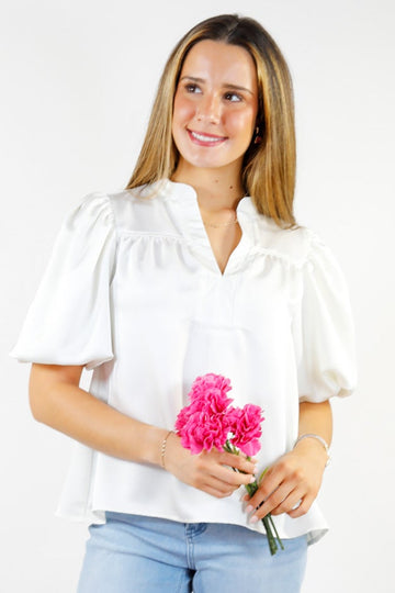 Polished Ease Poplin Blouse