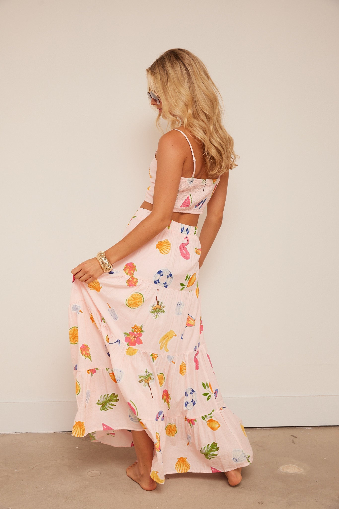 Marjorie Pattern Crop Top