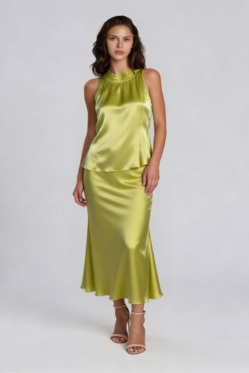 Gracie Satin Halter Top