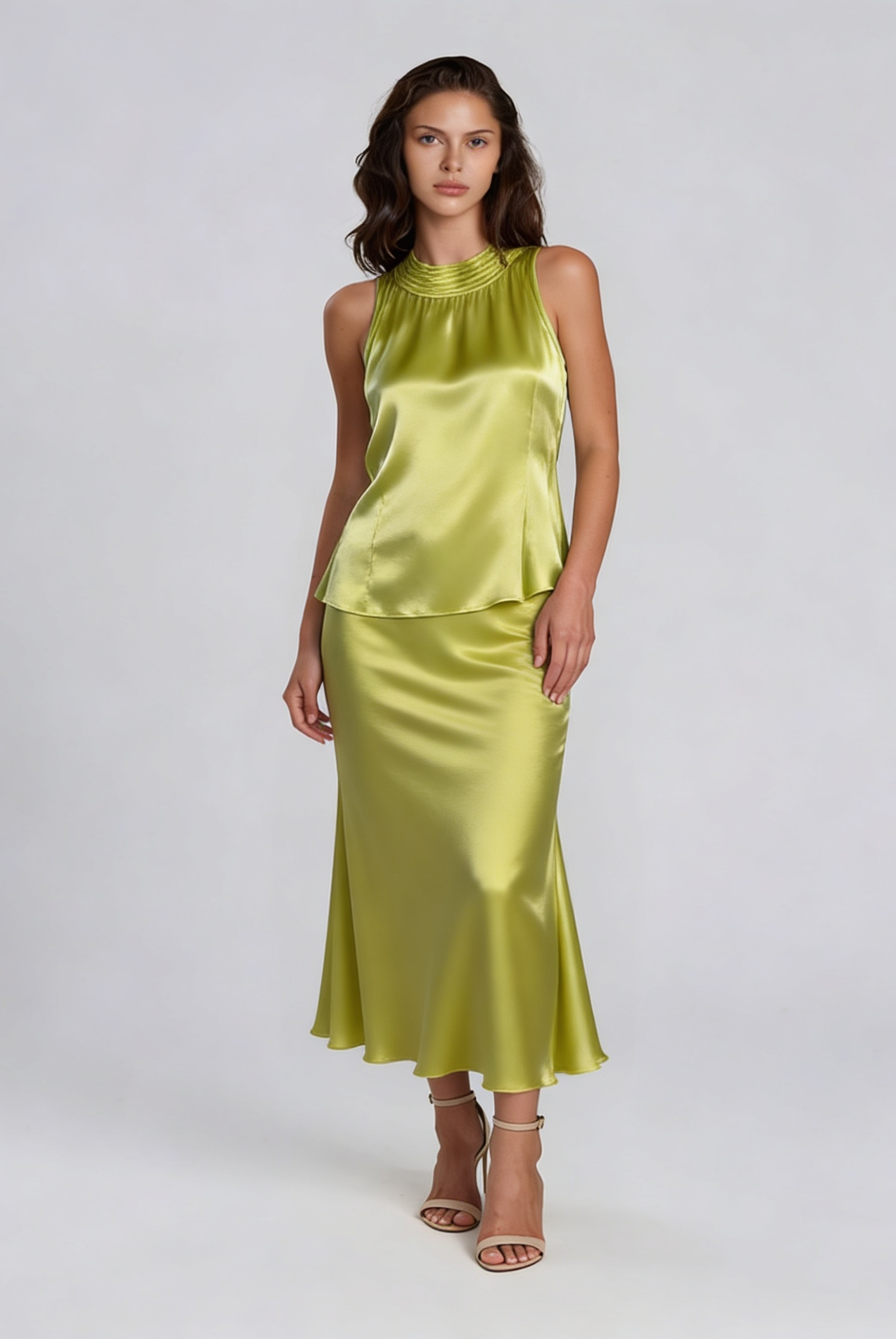 Gracie Satin Maxi Skirt