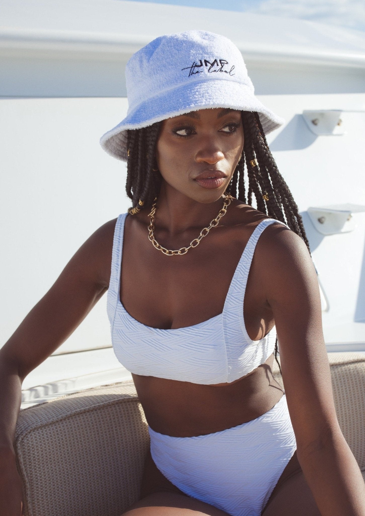 JMP Bucket Hat White