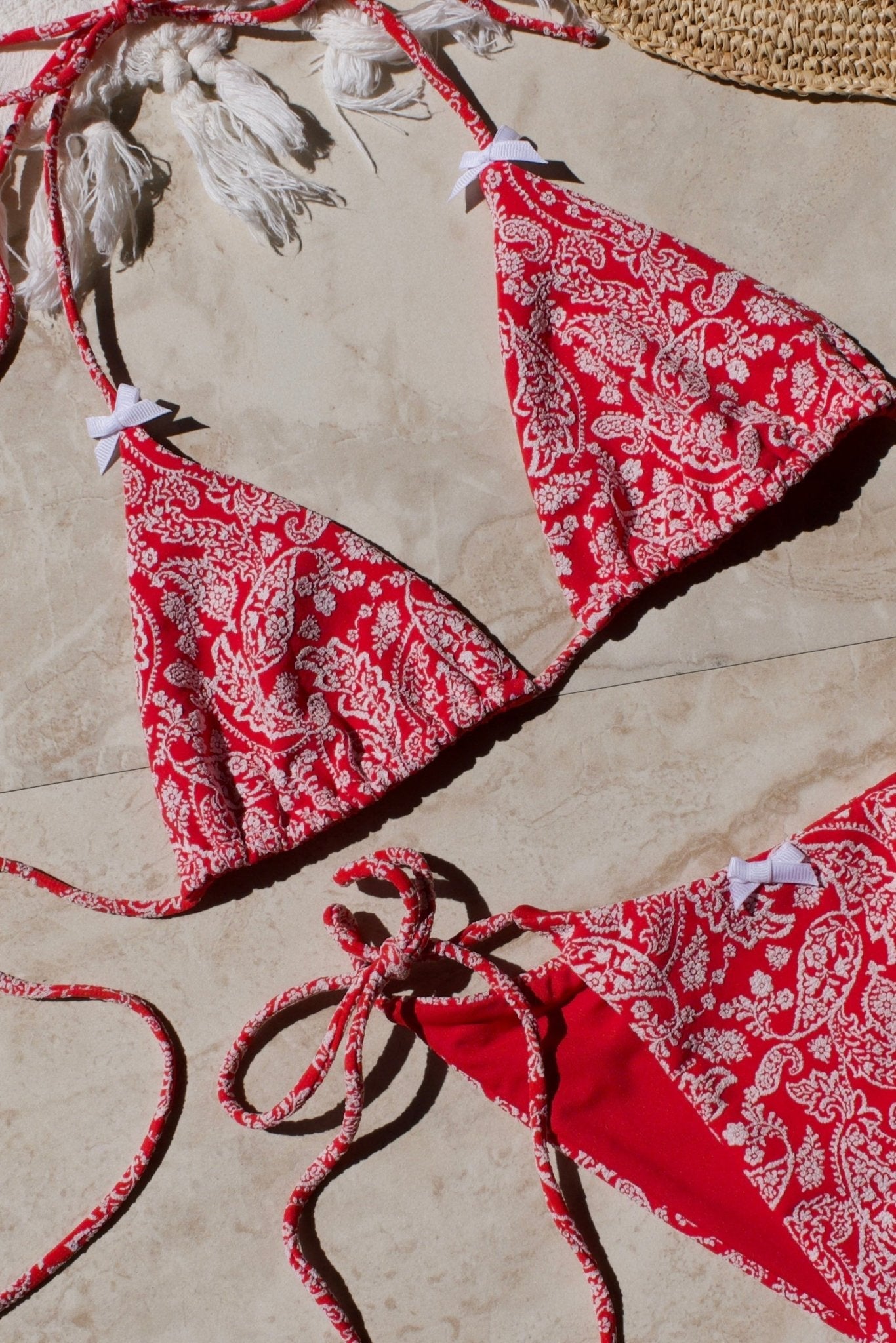 Lido Top - Red Paisley
