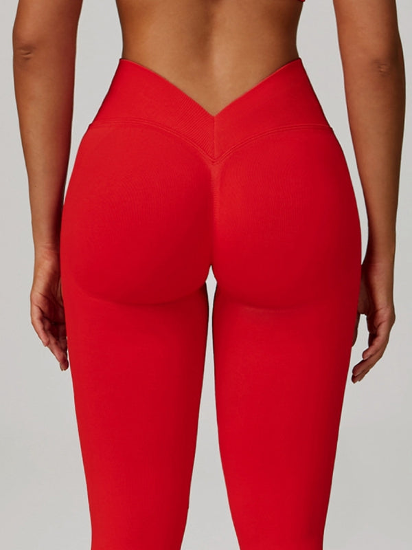 Deep V Back Seamless High-rise Tracksuit