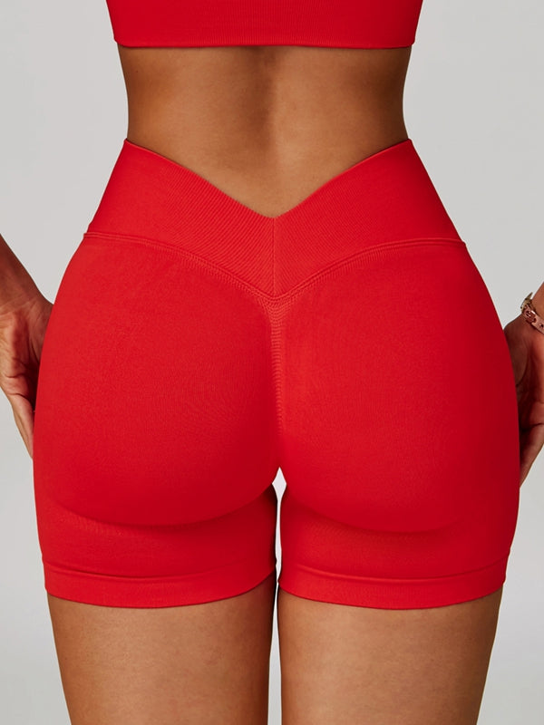 Deep V Back Seamless High-rise Leggings