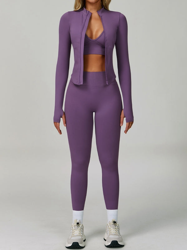 Deep V Collar Backless Sports Bras